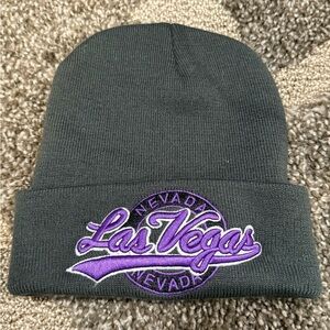 Las Vegas Winter Embroidered Beanie Hat.